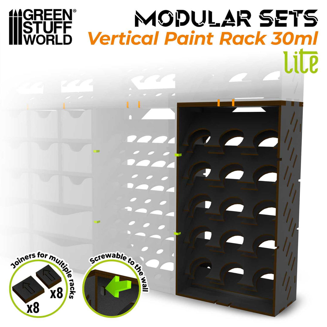 Black Vertical Paint Organizer 30ml - LITE (Green Stuff World)
