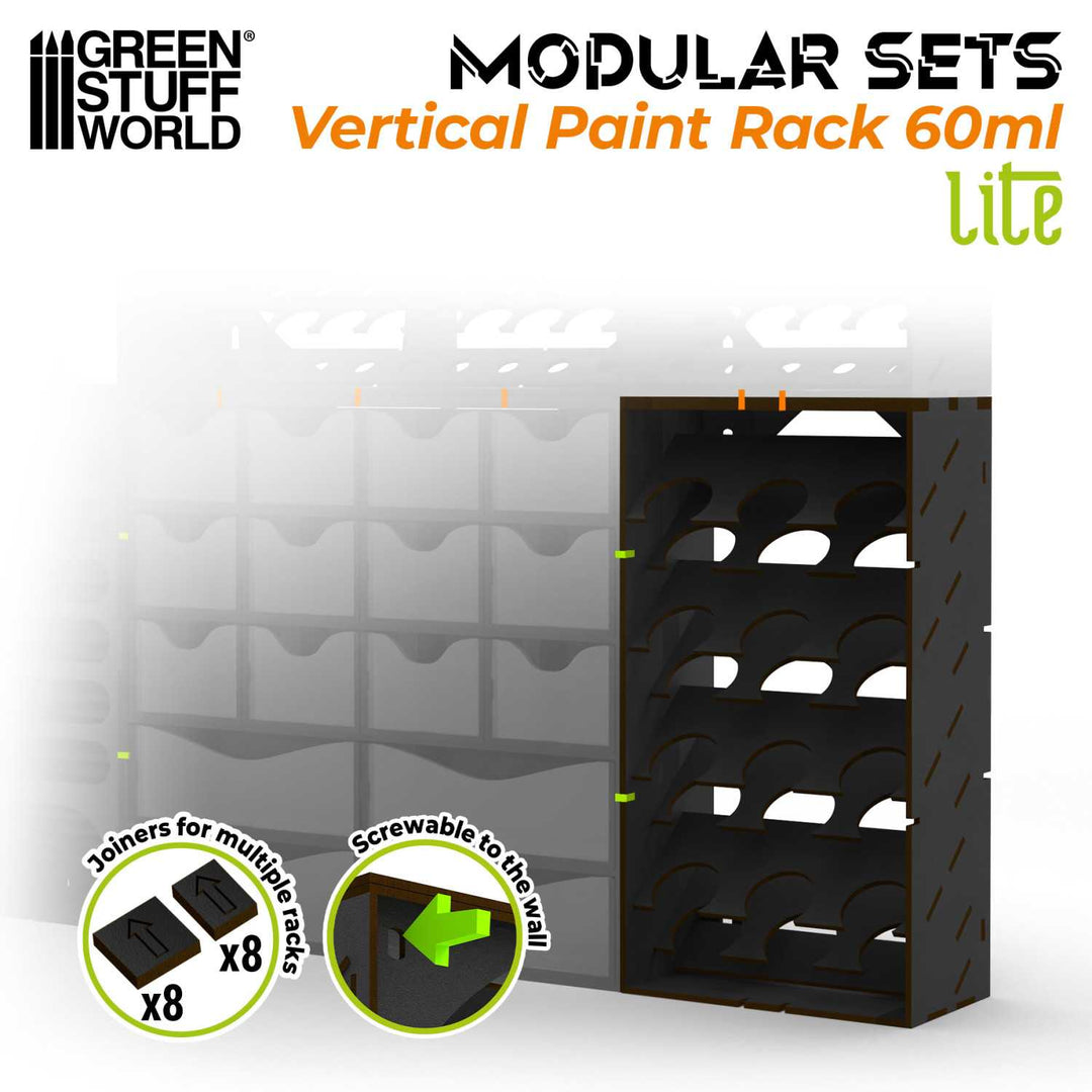 Black Vertical Paint Organizer 60ml - LITE (Green Stuff World)