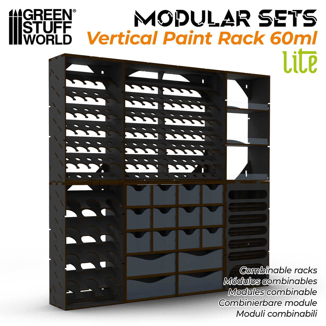 Black Vertical Paint Organizer 60ml - LITE (Green Stuff World)