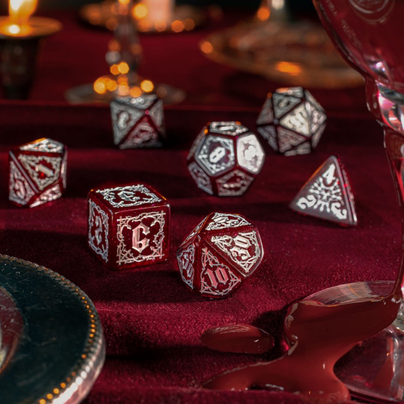 Bloodsucker Dice Set: Scarlet (Q-Workshop) (SBSU02)