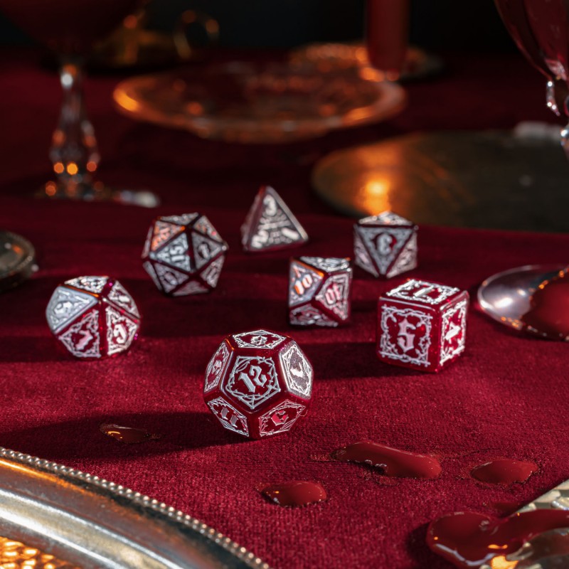 Bloodsucker Dice Set: Scarlet (Q-Workshop) (SBSU02)