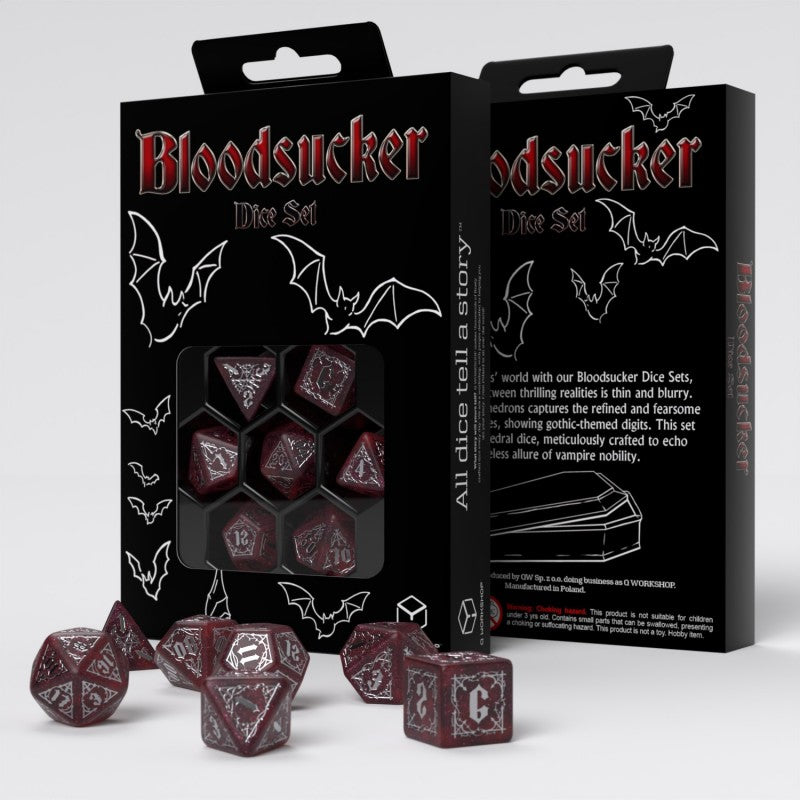 Bloodsucker Dice Set: Scarlet (Q-Workshop) (SBSU02)