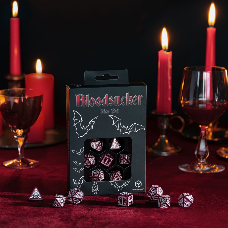 Bloodsucker Dice Set: Scarlet (Q-Workshop) (SBSU02)