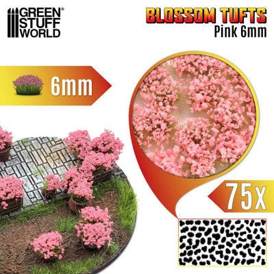 Blossom Tufts - 6mm - Pink Flowers (Green Stuff World)