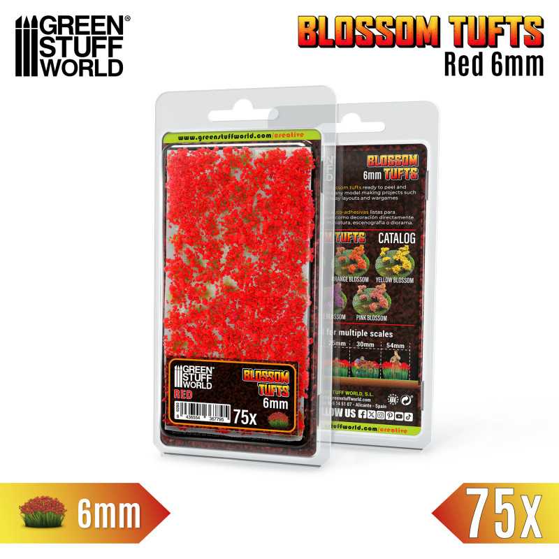 Blossom Tufts - 6mm - Red Flowers (Green Stuff World)