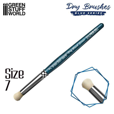 Brush BLUE SERIES Dry Brush - Size 7 (Green Stuff World)