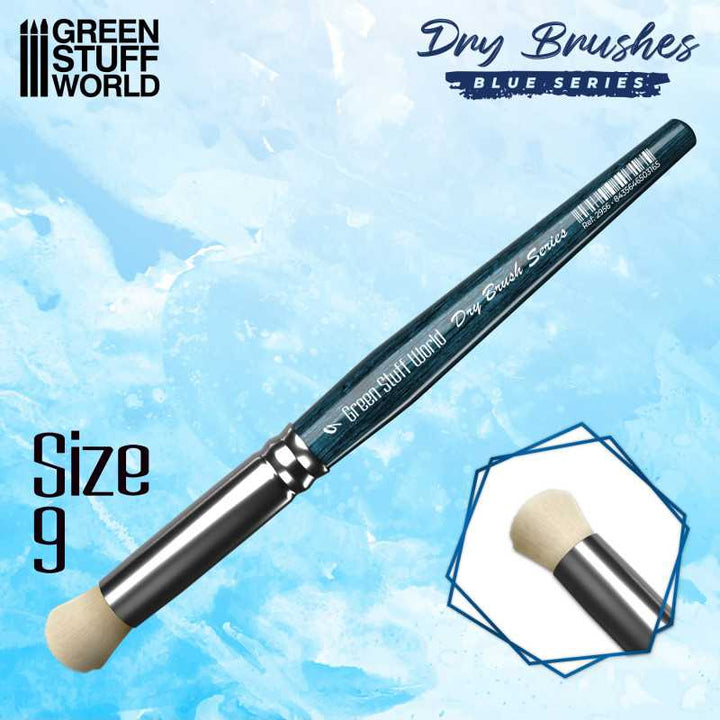 Brush BLUE SERIES Dry Brush - Size 9 (Green Stuff World)