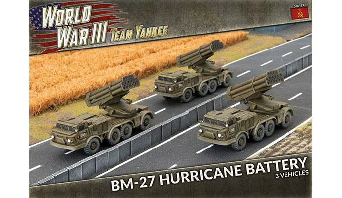 World War III: Team Yankee - BM-27 Hurricane Rocket Launcher Battery (WWIII x3 Tanks) (TSBX26)