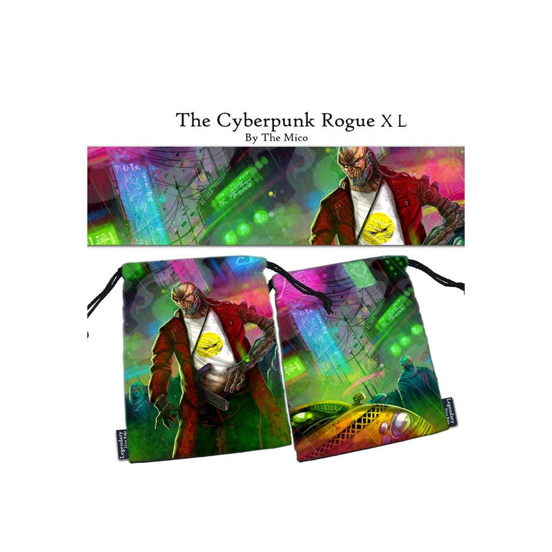 The Cyberpunk Rogue XL Pouch / Dice Bag (Drawlab)