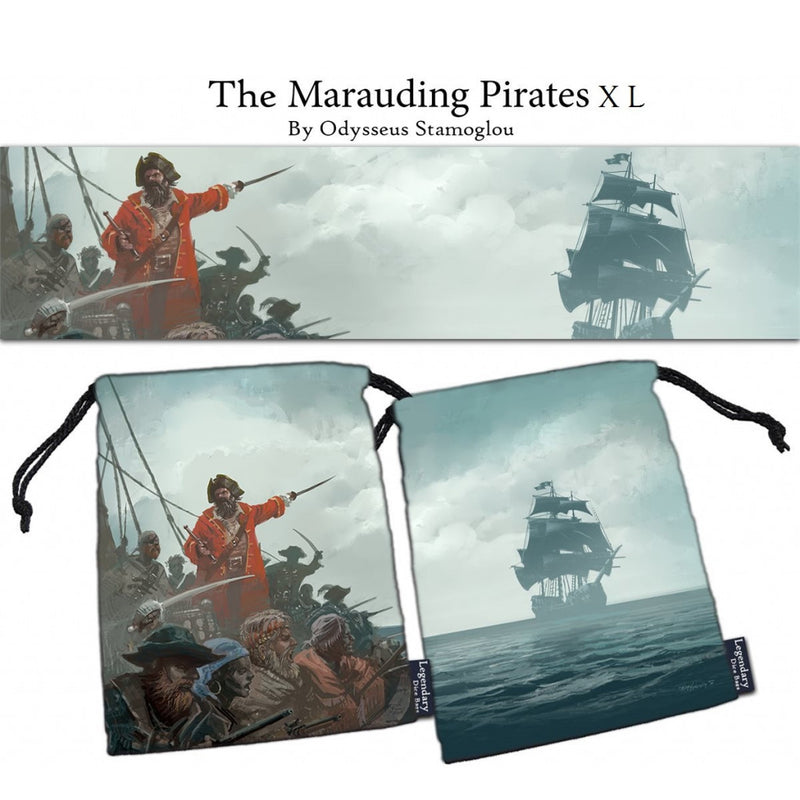 The Marauding Pirates XL Pouch / Dice Bag (Drawlab)