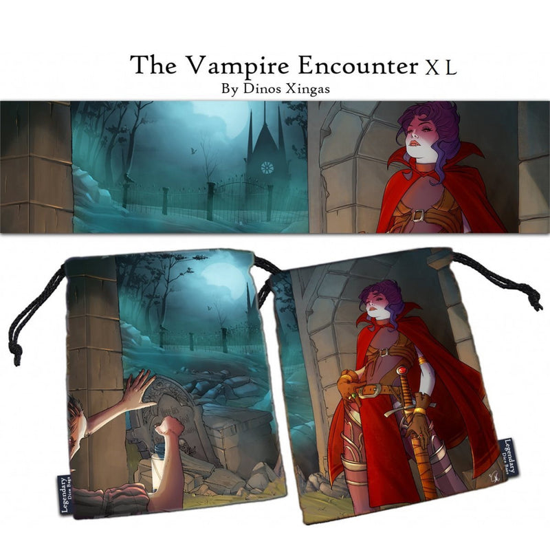 The Vampire Encounter XL Pouch / Dice Bag (Drawlab)
