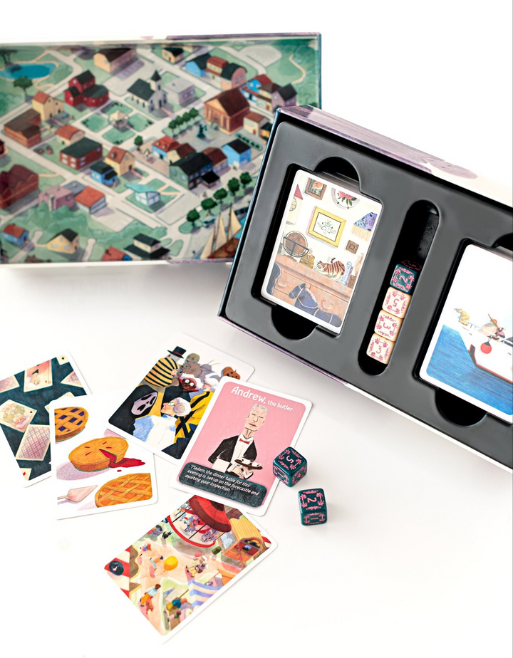 Brindlewood Bay: Suspect Cards & Needlepoint Dice