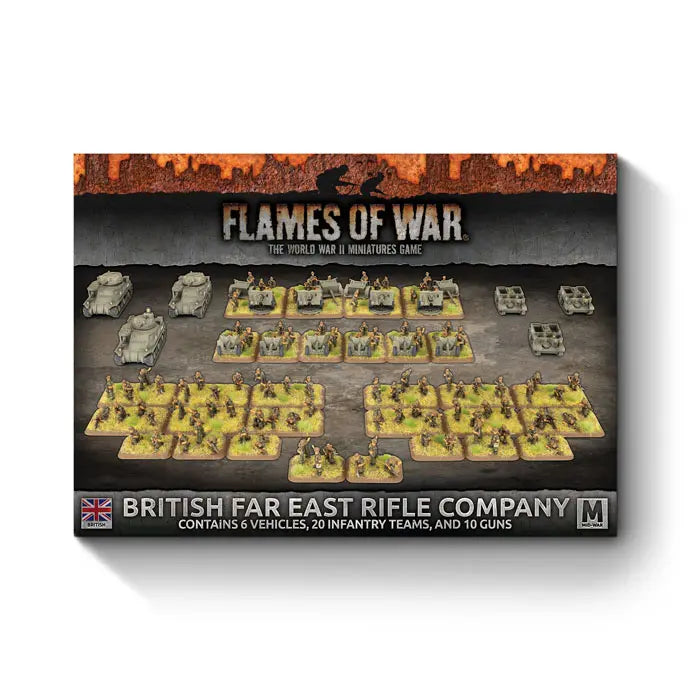 Flames of War: British Far East Rifle Company Army Deal (BRAB18)