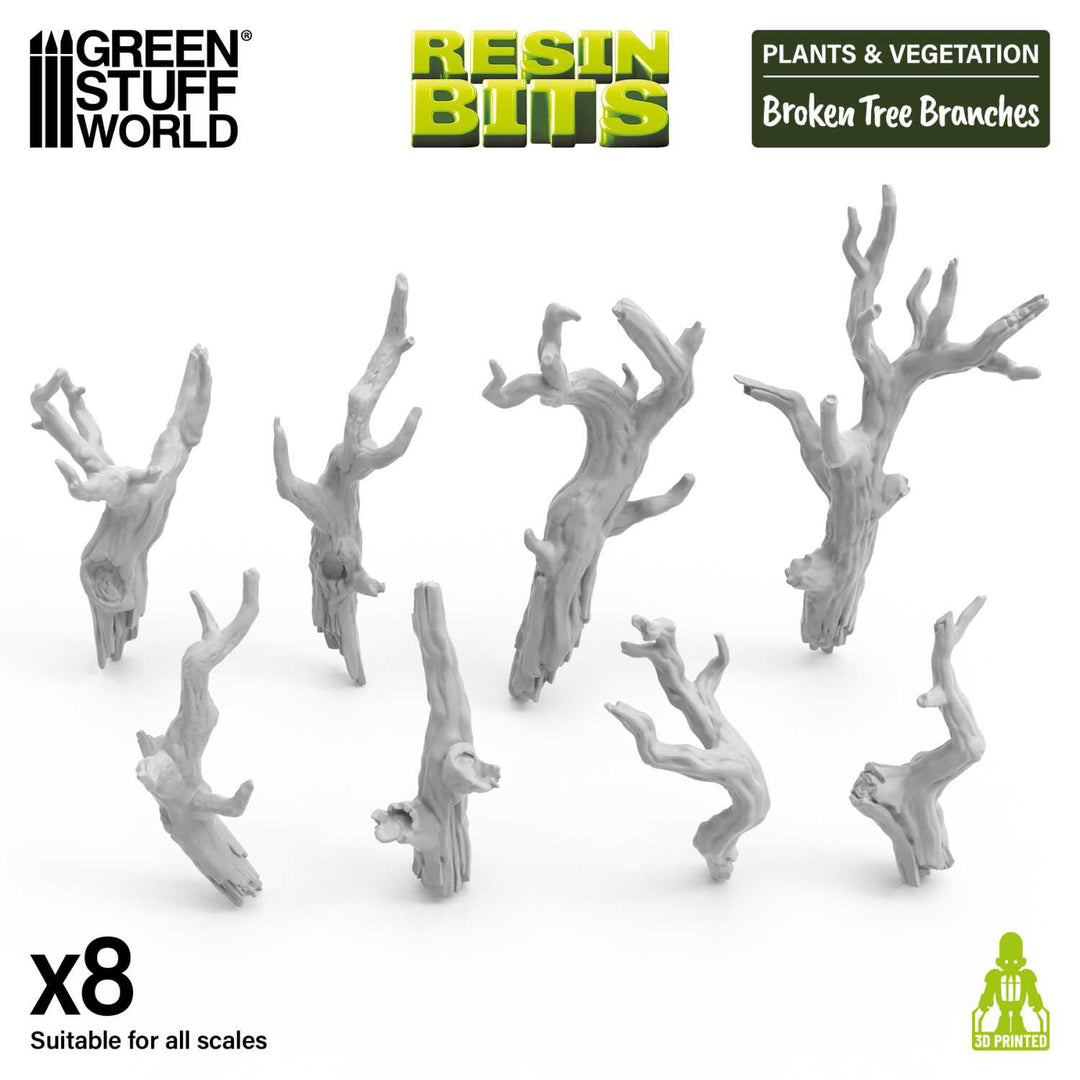 Broken tree branches 1:72-1:48-1:35 (Green Stuff World)