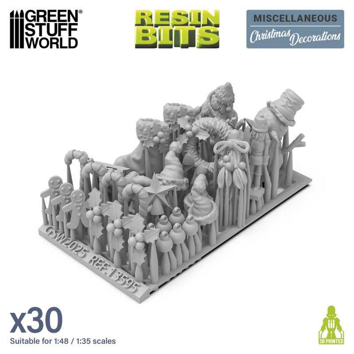 Christmas Decorations set 1:48-1:35 (Green Stuff World)