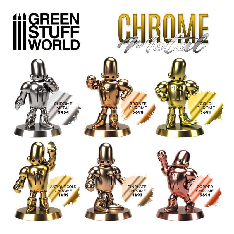 Chrome Paint - ANTIQUE GOLD 17ml (Green Stuff World)
