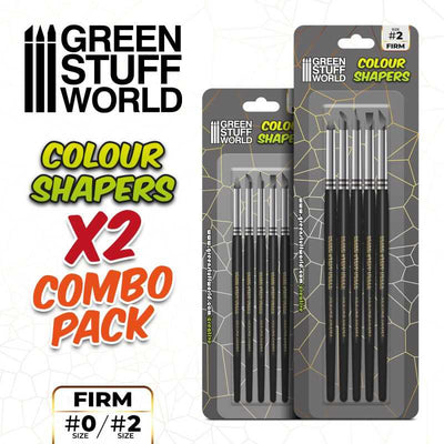 Clay Shapers - Color Shapers COMBO 0 and 2 - Black Firm (Green Stuff World)