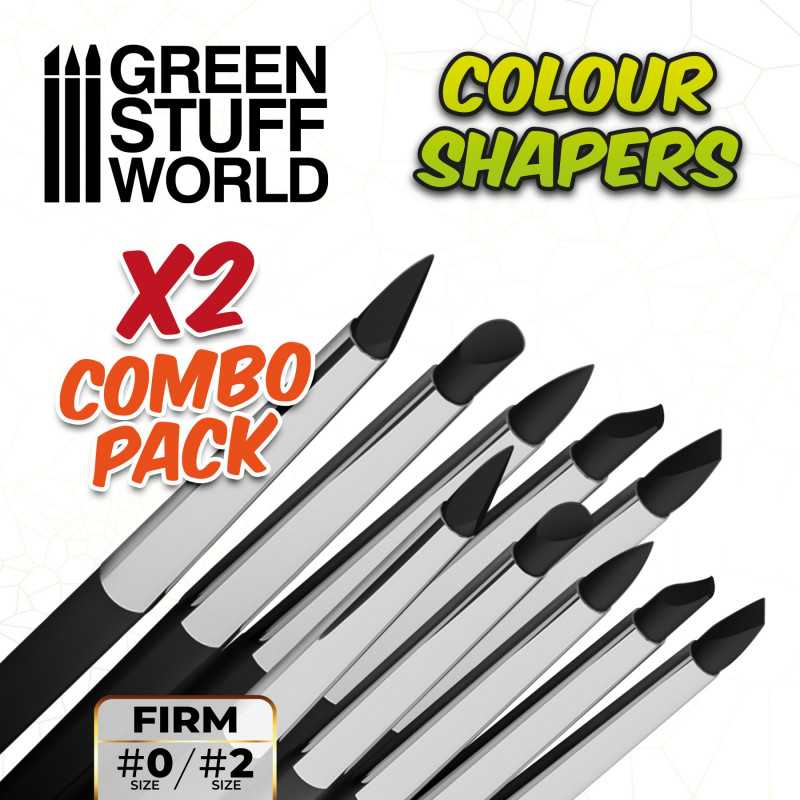 Clay Shapers - Color Shapers COMBO 0 and 2 - Black Firm (Green Stuff World)