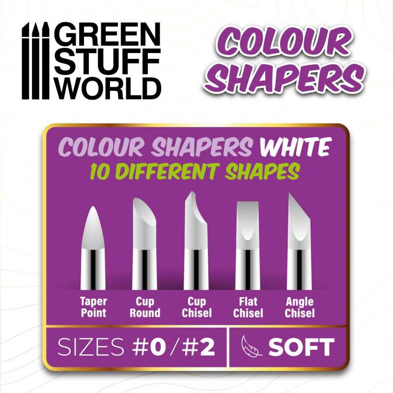 Clay Shapers - Color Shapers COMBO 0 and 2 - White Soft (Green Stuff World)