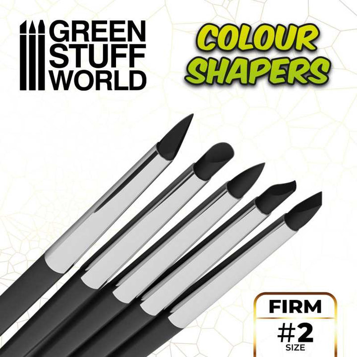 Clay Shapers - Color Shapers SIZE 2 - Black Firm (Green Stuff World)
