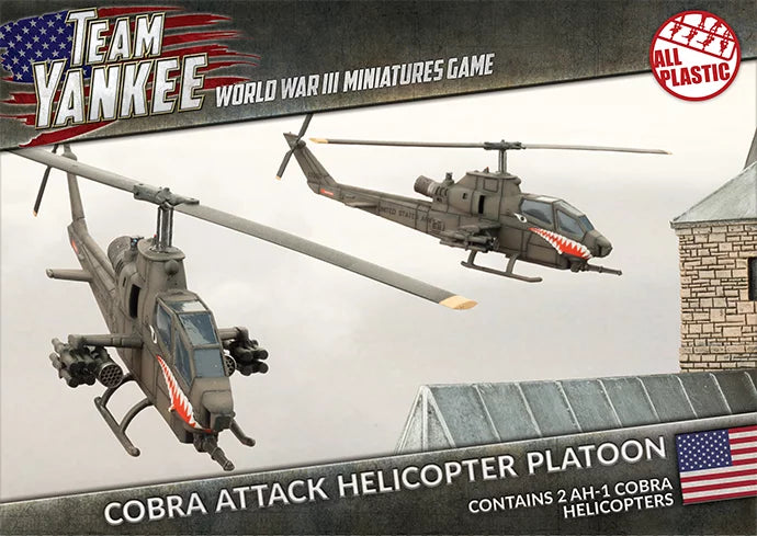 World War III: Team Yankee - Cobra Attack Helicopter Platoon (WWIII x2 Aircraft Plastic) (TUBX05)