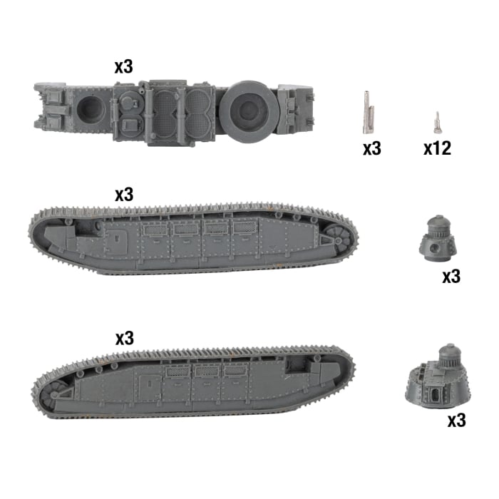 Flames of War: Char 2C Tank Platoon (FRX17)