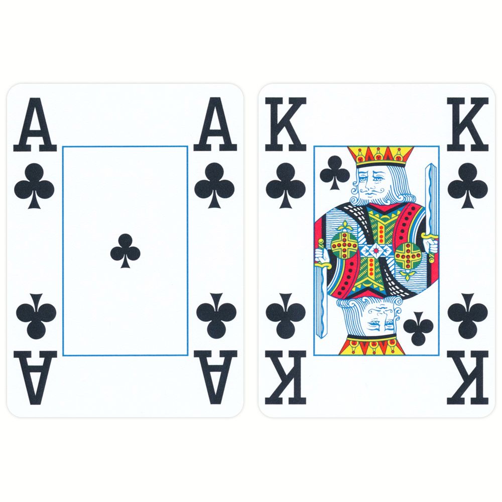 Copag 100% Plastic Poker Jumbo, Blå