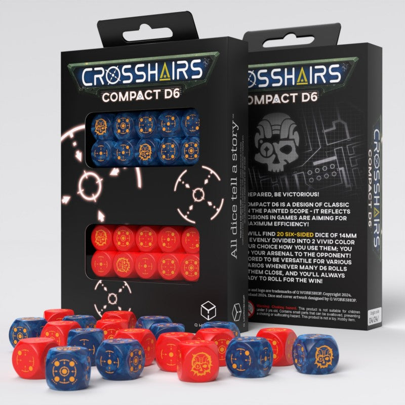 Crosshairs Compact D6: Cobalt&Red (Q-Workshop) (STCA01)