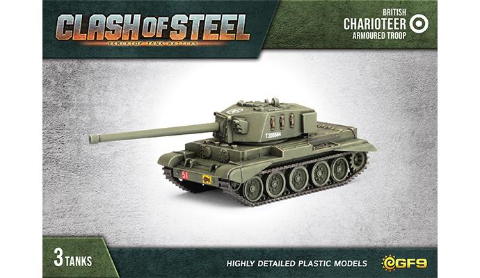 Clash of Steel: Charioteer Medium Tank Troop (x3 Plastic) (CSB08)