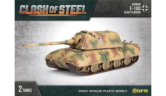 Clash of Steel: E-100 Heavy Tank Platoon (x2 Plastic) (CSG09)