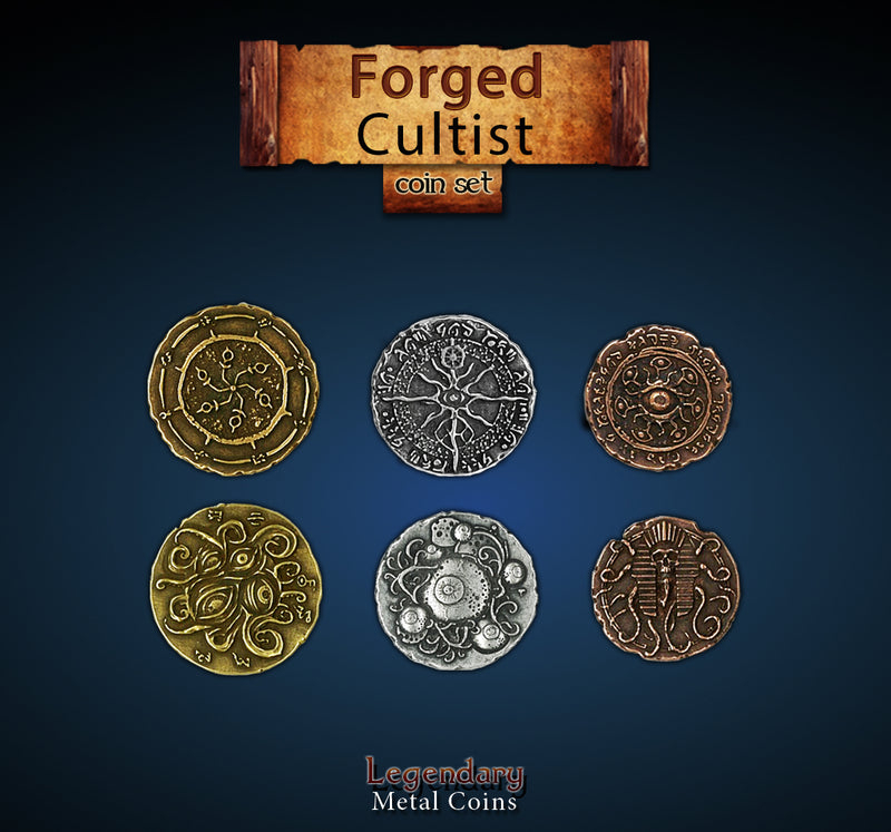 Legendary Metal Coins - Forged Cultist (Drawlab)