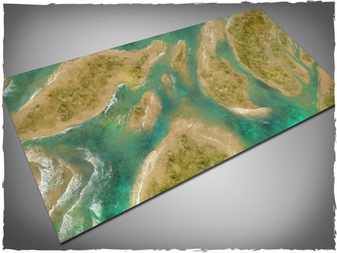 Gaming mat - Shallow Waters (90x180 cm) (Deep-Cut Studio)