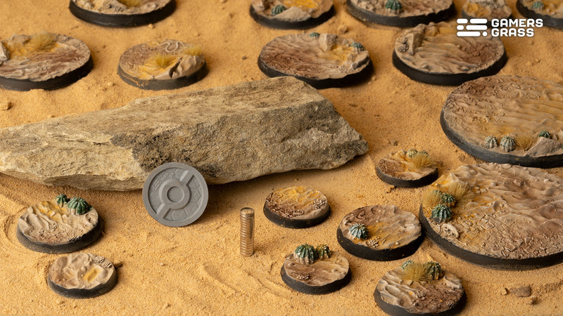 GamersGrass Deserts of Maahl Bases, Round 25mm (x10)