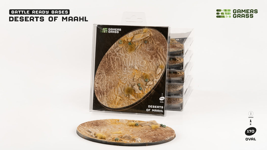 GamersGrass Deserts of Maahl Bases, Oval 170mm (x1)