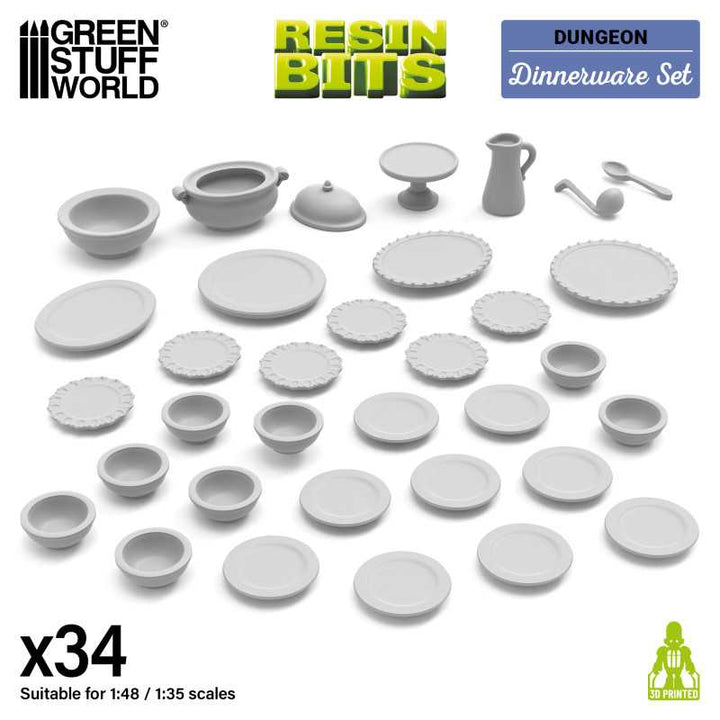 Dinnerware 1:48-1:35 (Green Stuff World)
