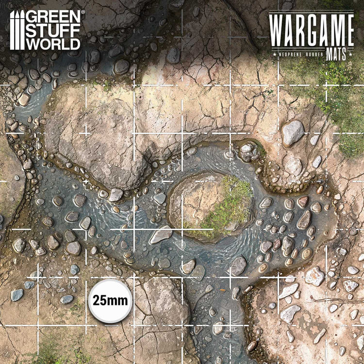 Dungeon Neoprene Mat with 1-inch grid 4x4' (120x120cm) Duskriver Meadows (Green Stuff World)