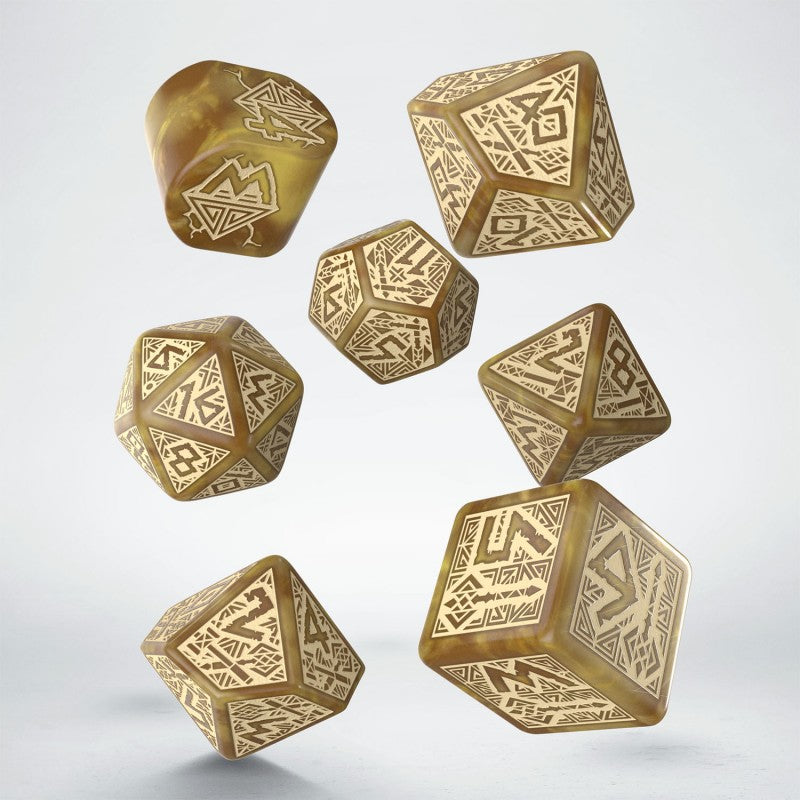 Dwarven Dice Set: Gold (Q-Workshop) (RDWA08)