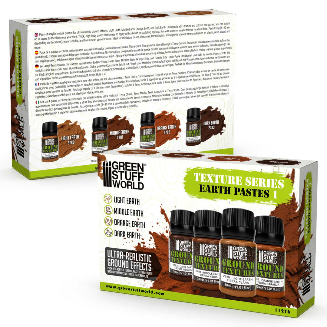 Earth Texture Paint Set 30ml Vol 1 (x4) (Green Stuff World)