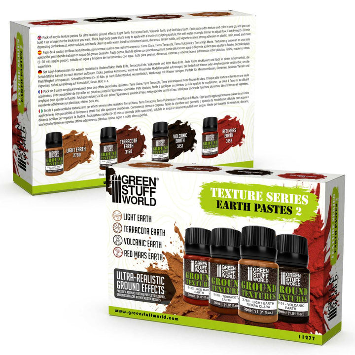 Earth Texture Paint Set 30ml Vol 2 (x4) (Green Stuff World)