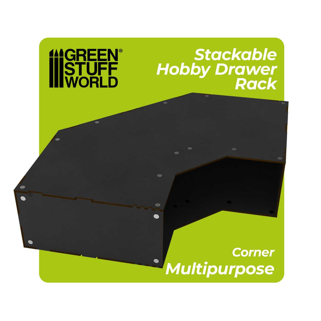 Empty Stackable hobby corner module - Black (Green Stuff World)