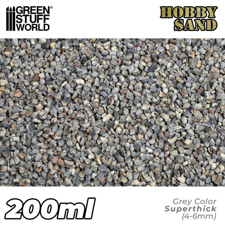 Extra Thick Hobby Sand - Dark Grey 200ml (Green Stuff World)