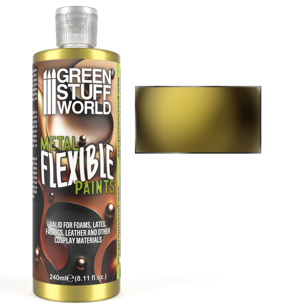 Flexible Metallic Gold Paint 240ml (Green Stuff World)