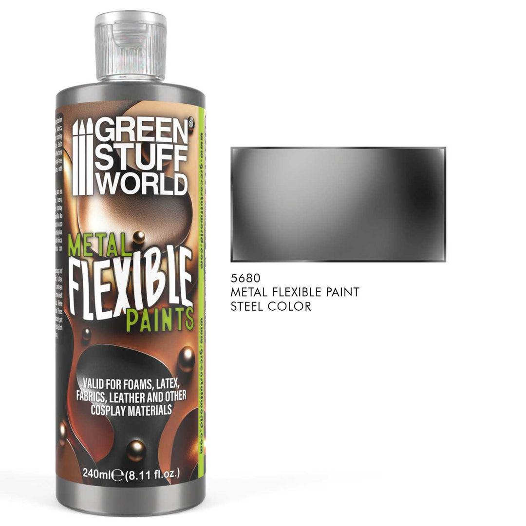 Flexible Metallic Steel Paint 240ml (Green Stuff World)
