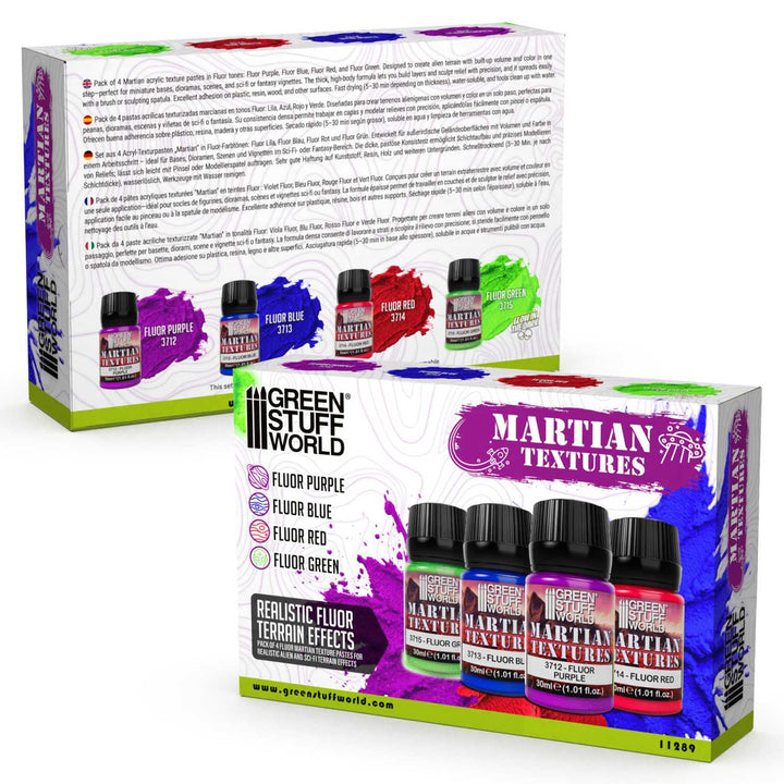 Fluor Martian Texture Paint Set 30ml (Green Stuff World)
