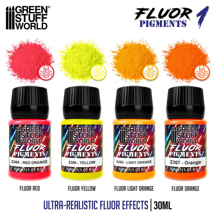 Fluor pigments Set 30ml - No. 1 (Green Stuff World)