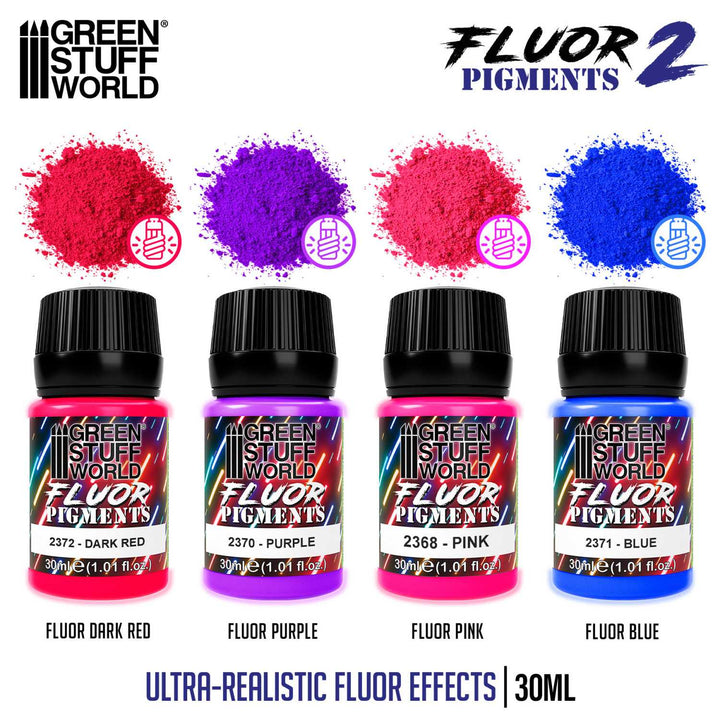 Fluor pigments Set 30ml - No. 2 (Green Stuff World)