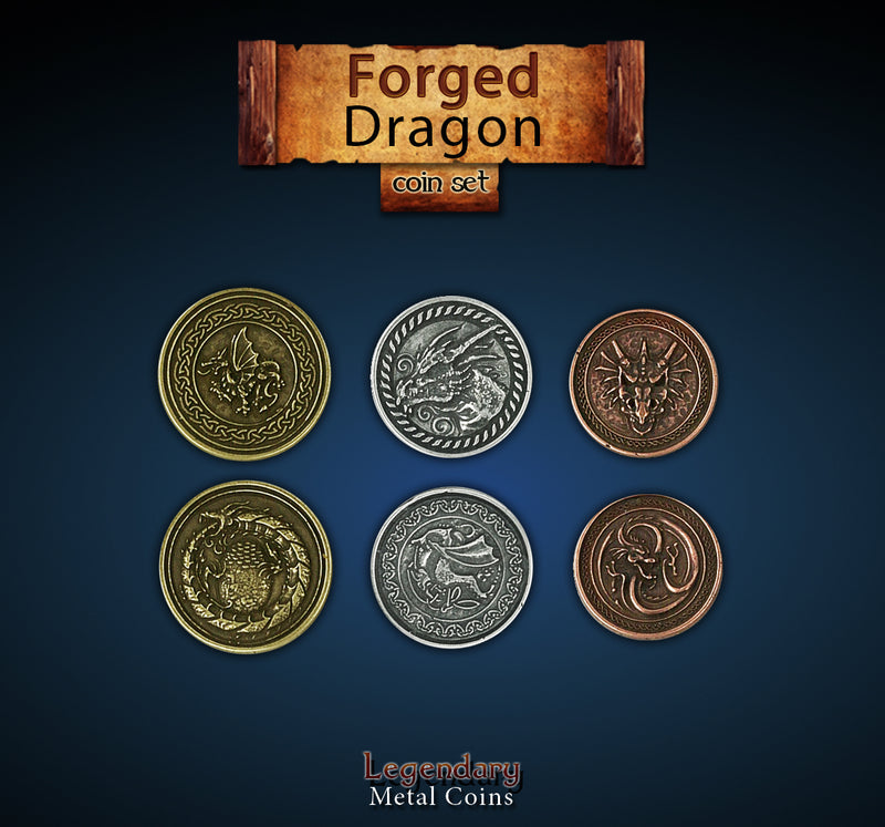 Legendary Metal Coins - Forged Dragon (Drawlab)