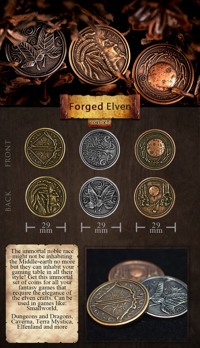 Legendary Metal Coins - Forged Elven (Drawlab)