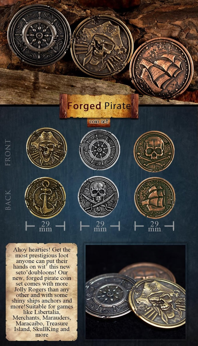 Legendary Metal Coins - Forged Pirate (Drawlab)