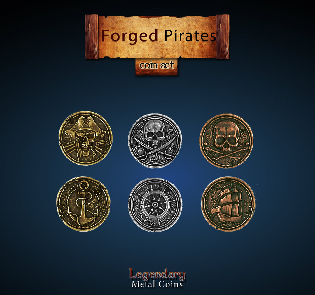 Legendary Metal Coins - Forged Pirate (Drawlab)